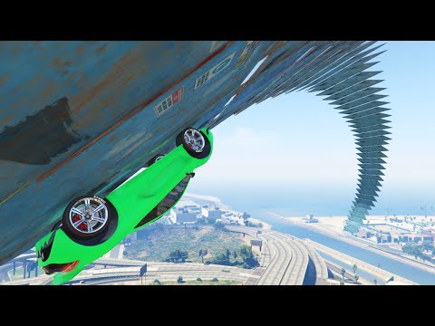 IMPOSSIBLE SPIRAL WALLRIDE! (GTA 5 Funny Moments)