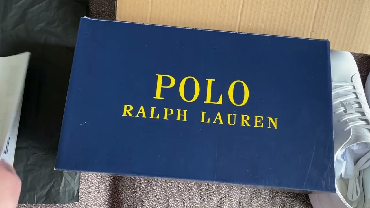 POLO Ralph Lauren Jermain II white sneakers Unboxing