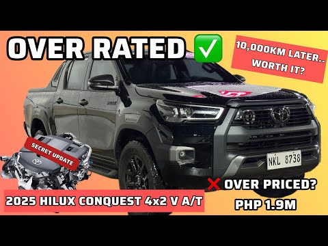 2025 Toyota Hilux Conquest 4x2 A/T 10,000km Ownership Review 
