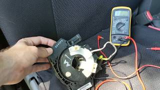 How to diagnose a faulty air bag clock spring