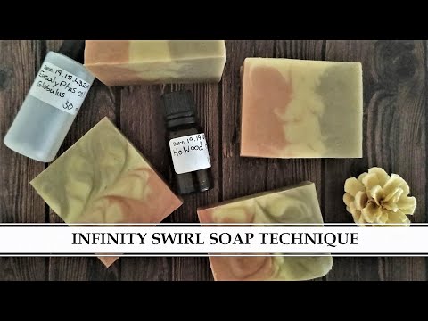 ♾️INFINITY SWIRL Soap Technique – 100% NATURAL Soap Making Tutorial 🛀