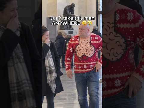 OMG he actually wore it 🤣 #hilarious #funny #humor #prank