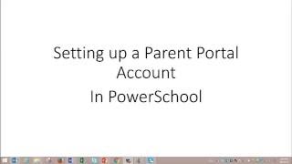 Creating a WCASD Parent Portal Account