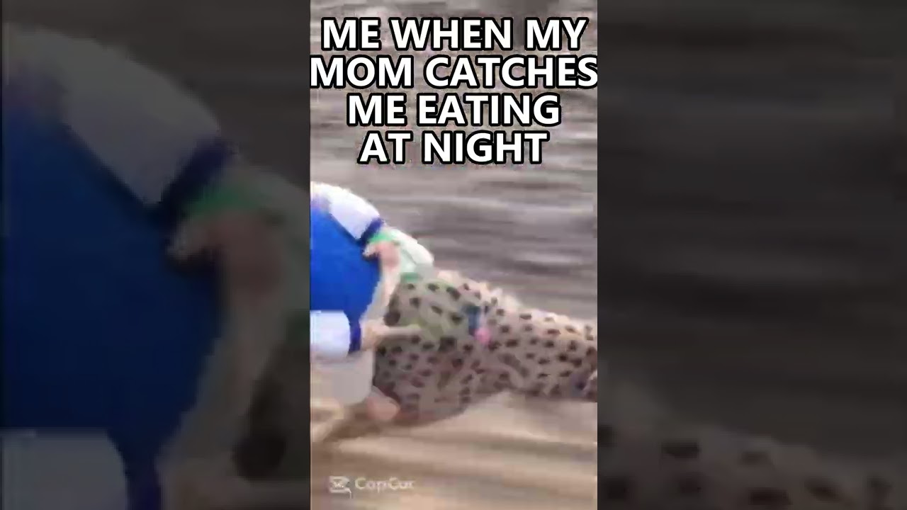 Me when my mom catches me eating a midnight snack : #shorts #memes #fyp #foryou