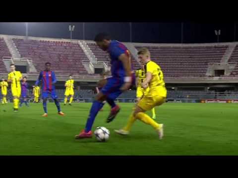 Watch this Barcelona youngster’s filthy footwork to score gorgeous goal