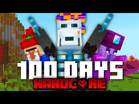 100 DAYS IN MINECRAFT HARDCORE?! | SHOCKING SURVIVAL STORY