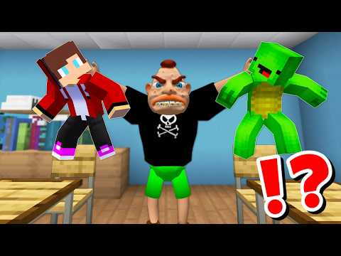JJ and Mikey vs SCHOOL BULLY CHALLENGE in Minecraft / Maizen Minecraft