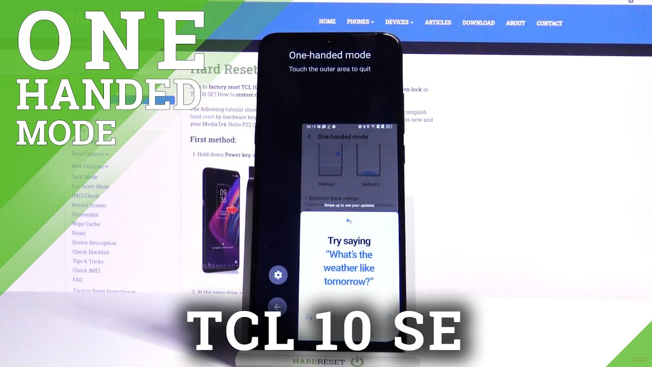 Enable One-Handed Mode – TCL 10 SE and Additional Features