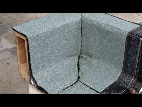 Welding an inside corner with polymer bitumen welding membrane 3