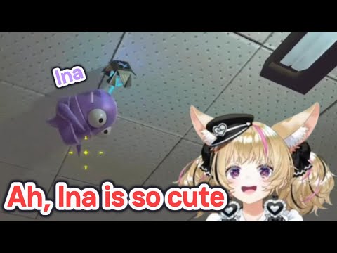 Ina floating around can't be this cute