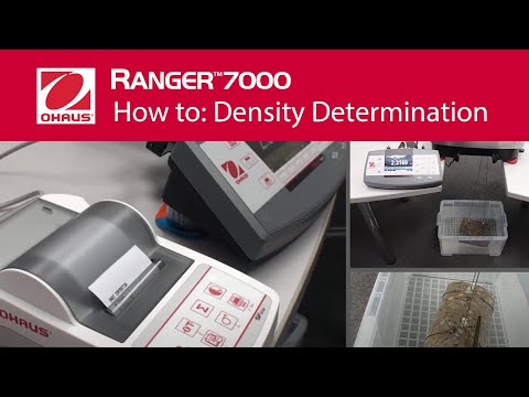 Wyznaczanie gęstości przy użyciu wagi OHAUS z serii Ranger 7000 (idealna funkcja dla branży budowlanej lub drogowej)