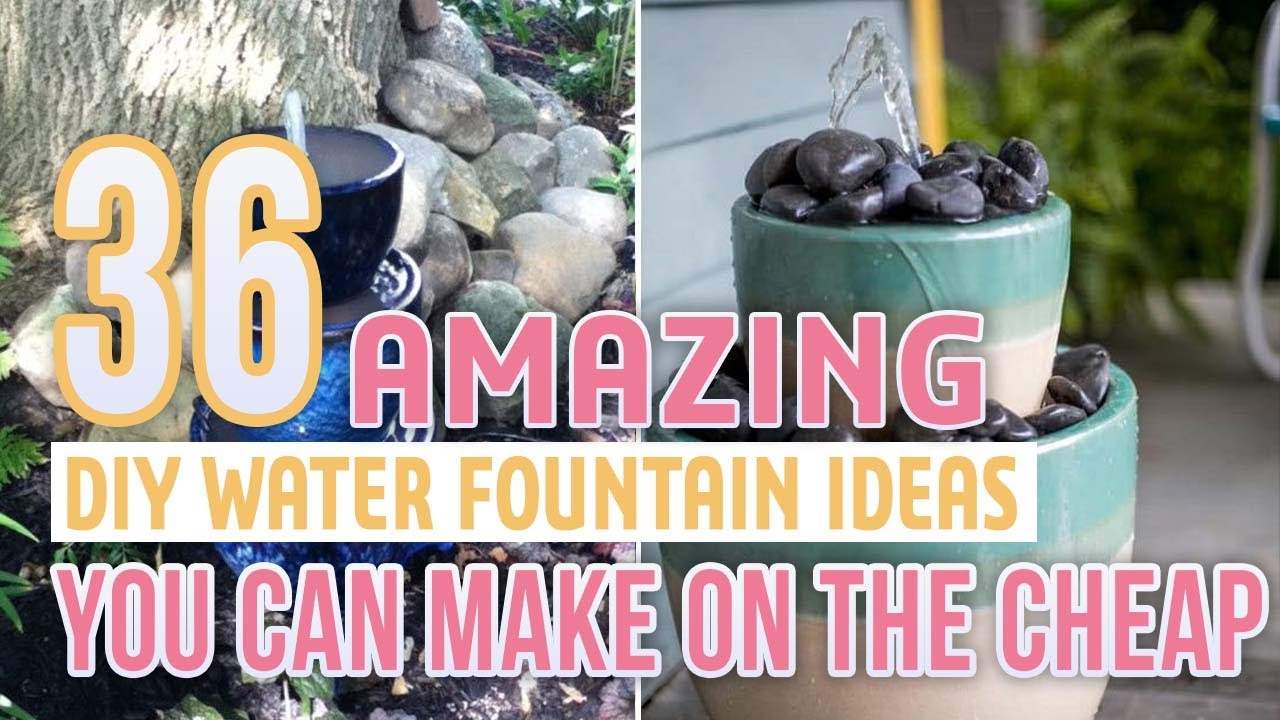 36 Amazing DIY Water Fountain Ideas You Can Make On The Cheap