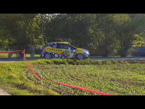 Rajd Nadwiślański 2017 odcinek Garbów-Gutanów zakręt 90°