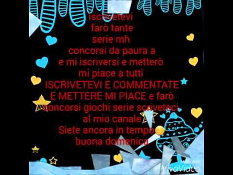 Iscrivetevi al mio canale