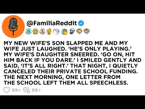 MY NEW WIFE’S SON SLAPPED ME AND MY WIFE JUST LAUGHED. ‘HE’S ONLY PLAYING.’ MY WIFE’S DAUGHTER...