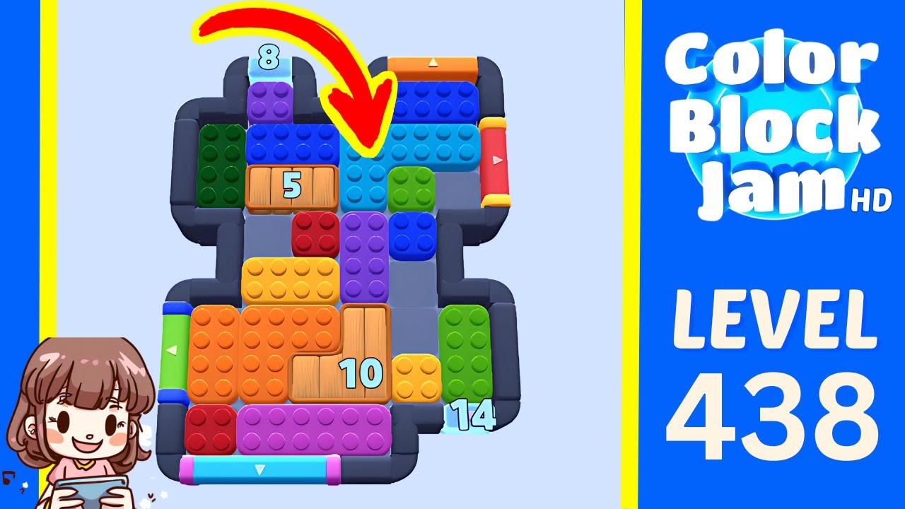 Level 438 Guide - Color Block Jam Solution