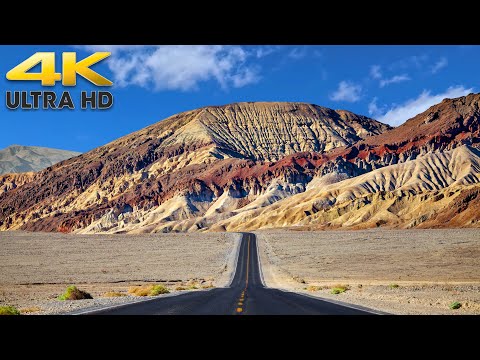 Death Valley National Park Scenic Desert Drive 4K California - 4.5 Hours