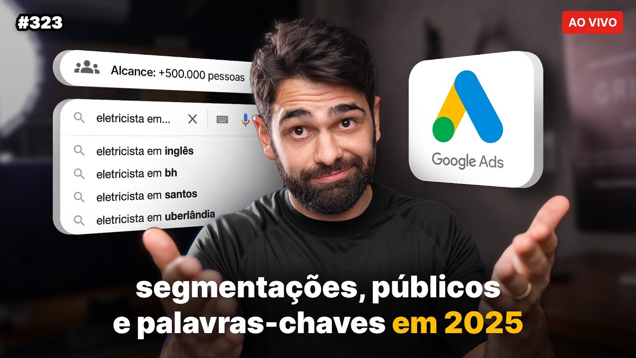 Segmentações, públicos e palavras-chave no Google Ads em 2025 | Live #323