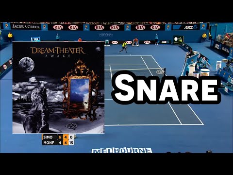 I put the Snare Sound from 6:00 over a Tennis Game