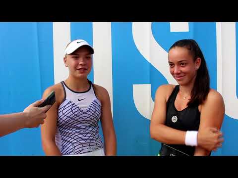 Magdaléna Smékalová a Tereza Valentová po výhře ve finále čtyřhry | ITS Cup Olomouc 2023