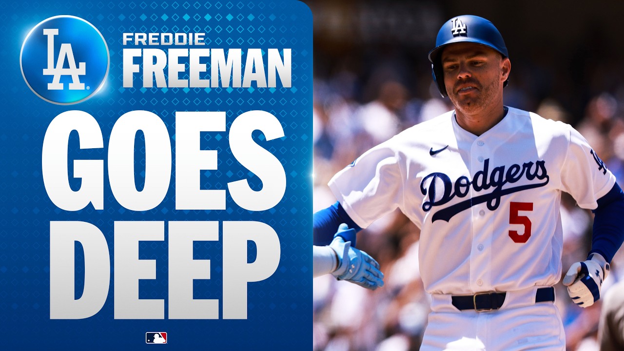 FREDDIE FREEMAN FOR THE LEAD! He hammers a clutch two-run home run in the 6th for the Dodgers 💪