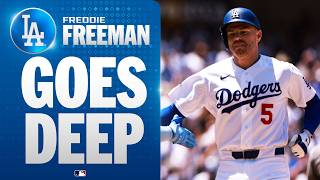 FREDDIE FREEMAN FOR THE LEAD! He hammers a clutch two-run home run in the 6th for the Dodgers ????