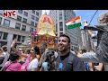 When NYC Streets Gets Blocked For Indian Festival RathYatra Iskcon