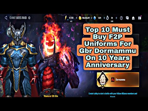 Top 10 Must Buy F2P Uniforms For Gbr Dormammu On 10 Years Anniversary - Marvel Future Fight