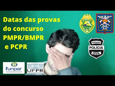 Qual a data para a prova do concurso PMPR e PCPR?