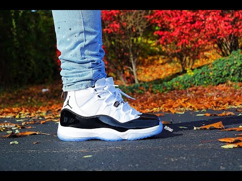 2018 AIR JORDAN 11 "CONCORD" REVIEW & ON FEET! "EARLY LOOK