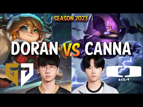 GEN Doran vs DK Canna - Doran POPPY vs Canna KENNEN Top - Patch 13.13 KR Ranked