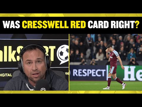 Was Aaron Cresswell right to receive a red card? 👀🤔 Jason Cundy & Darren Ambrose take a look!