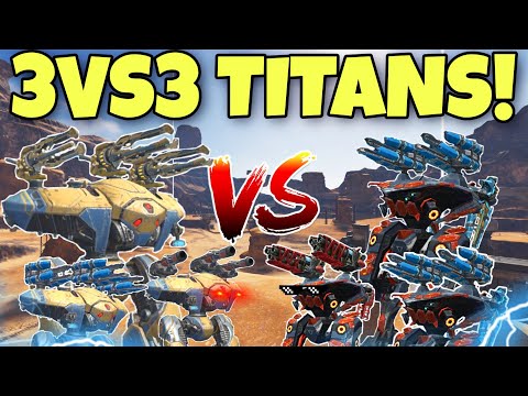 🔥 SHARANGA VS AO MING 3VS3 TITAN FIGHT! WAR ROBOTS || SKIRMISH CONCEPT! ||