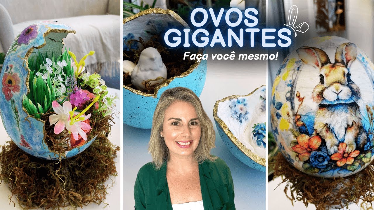 DIY GIANT PLASTER EGGS | Decoration | Easter 2025 | Do it yourself!