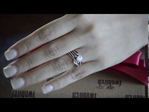 0.24 ct.Criss Cross Infinity Ring Guard Enhancer - TwoBirch  TB-GUARD-0109-WG-E