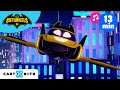 Compilation Batwheels | Batwing la voiture volante | Cartoonito France | Musique pour enfants