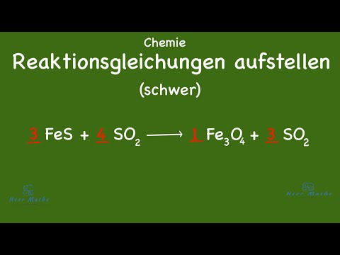 Chemie - Reaktionsgleichungen (schwer)
