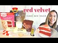 The ULTIMATE Red Velvet CAKE MIX Hack