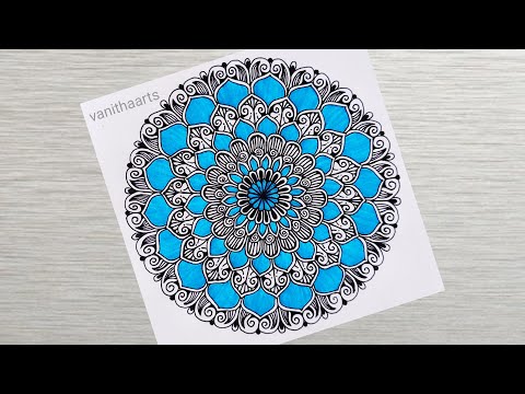Colorful Mandala Art Using Spirograph Technique Step by Step Tutorial vanithaarts geometricalart