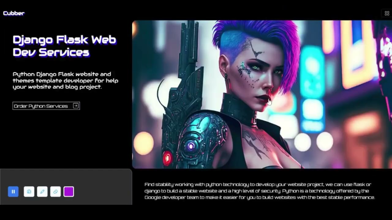 New jekyll JAMSTACK themes template  - Cubber futuristic concept