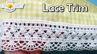 Lace Trim for the Kitchen Curtains - A Journey in Thread Crochet