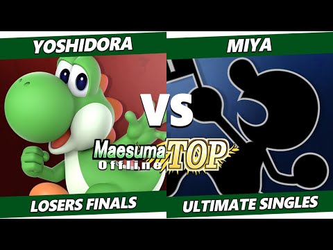 MaesumaTOP #10 Losers Finals - Yoshidora (Yoshi) Vs. miya (Game & Watch) SSBU Ultimate Tournament
