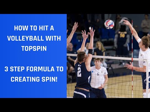How to Hit a Volleyball with Topspin (3 STEP FORMULA)