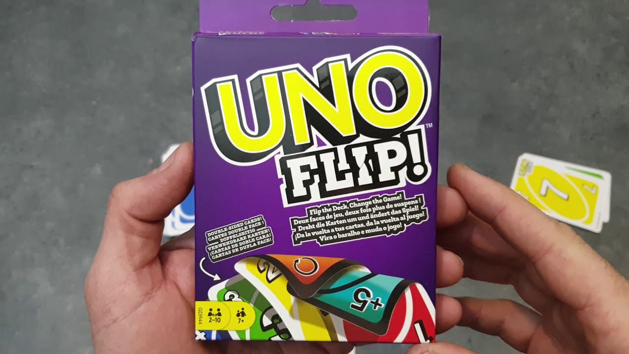 UNO FLIP règle du jeu en français présentée par la chaîne youtube expliquemoica