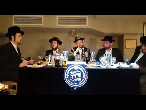Shmuly Hecht singing at a Bar Mitzvah with Shira Choir 'והנה ה'