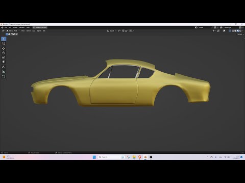 Blender 3d modeling / classic car