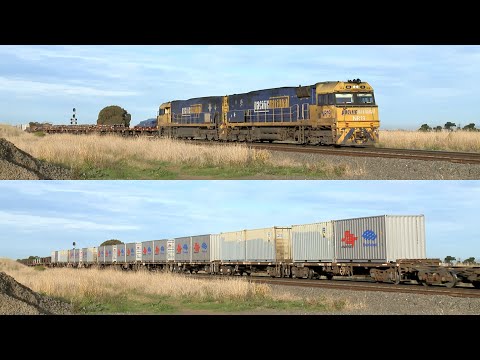 5MP2 Pacific National Steel Train With Bonus BlueScope Containers (12/5/2022) - PoathTV Railways