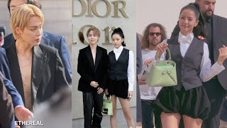 Jisoo and Jimin at Paris Fashion Week for Dior Spring Summer 2026 show