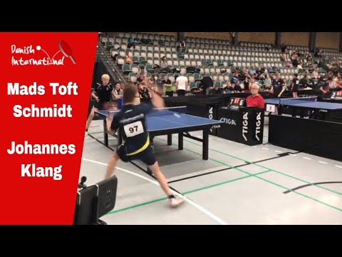 Table tennis: Mads Toft Schmidt vs Johannes Klang