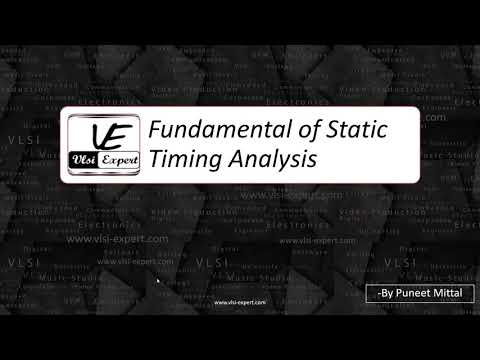 Static Timing Analysis - Course overview - 4th Jan 2020